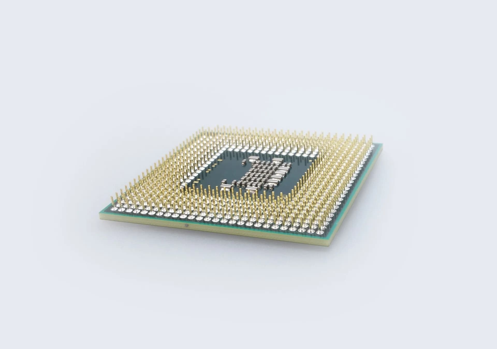 Close-up of a server motherboard and processor