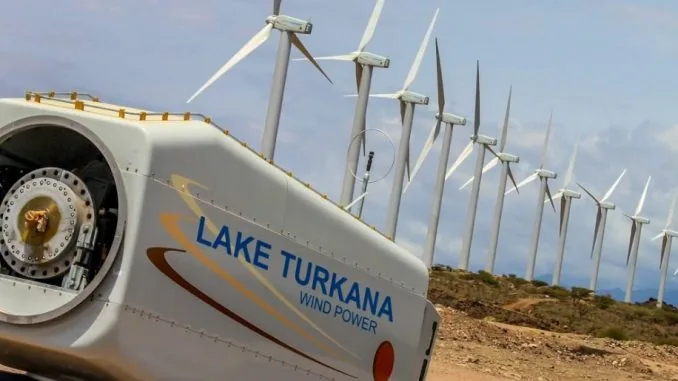 Lake Turkana Wind Power turbines in northern Kenya