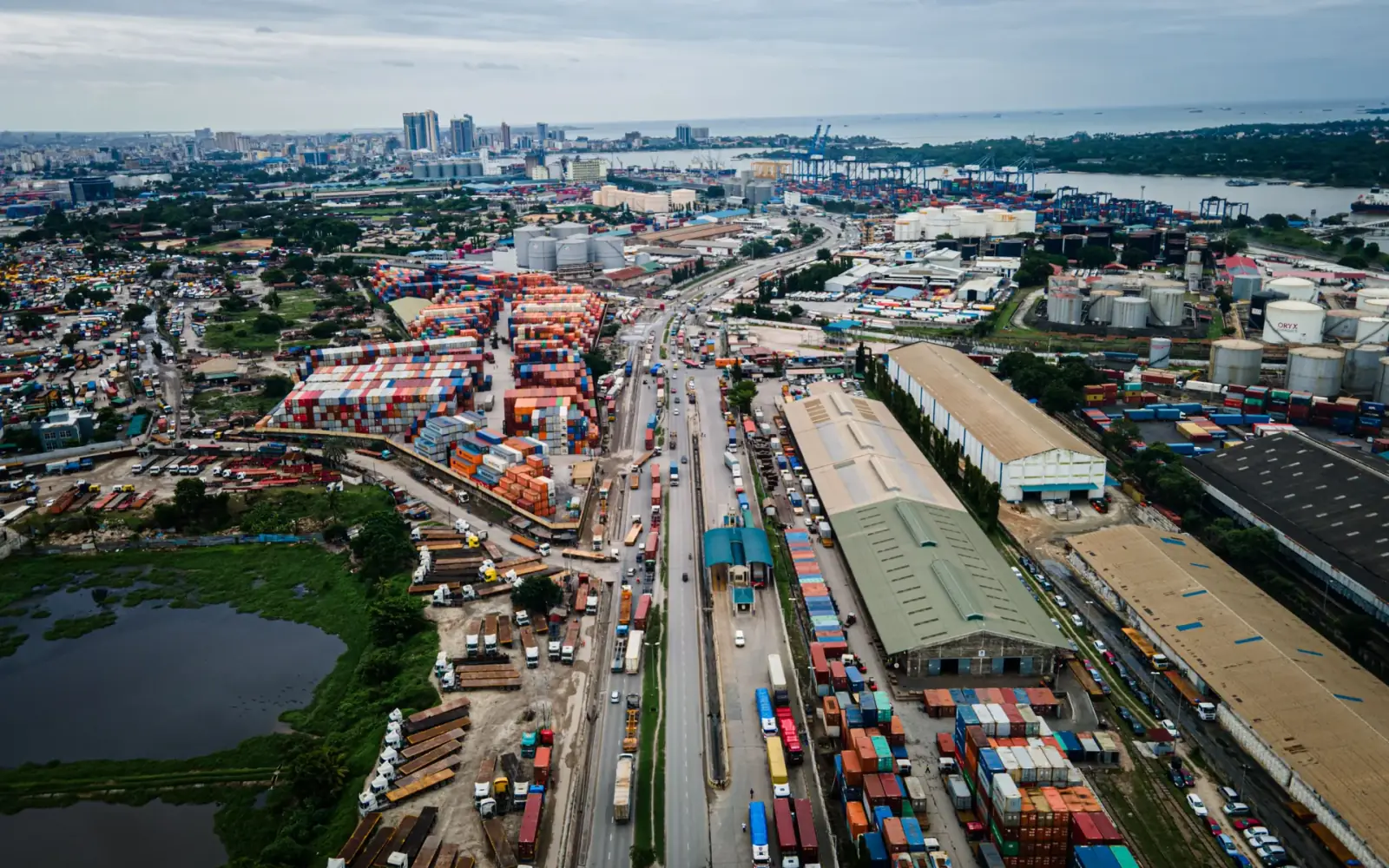 Industrial port infrastructure at Mombasa