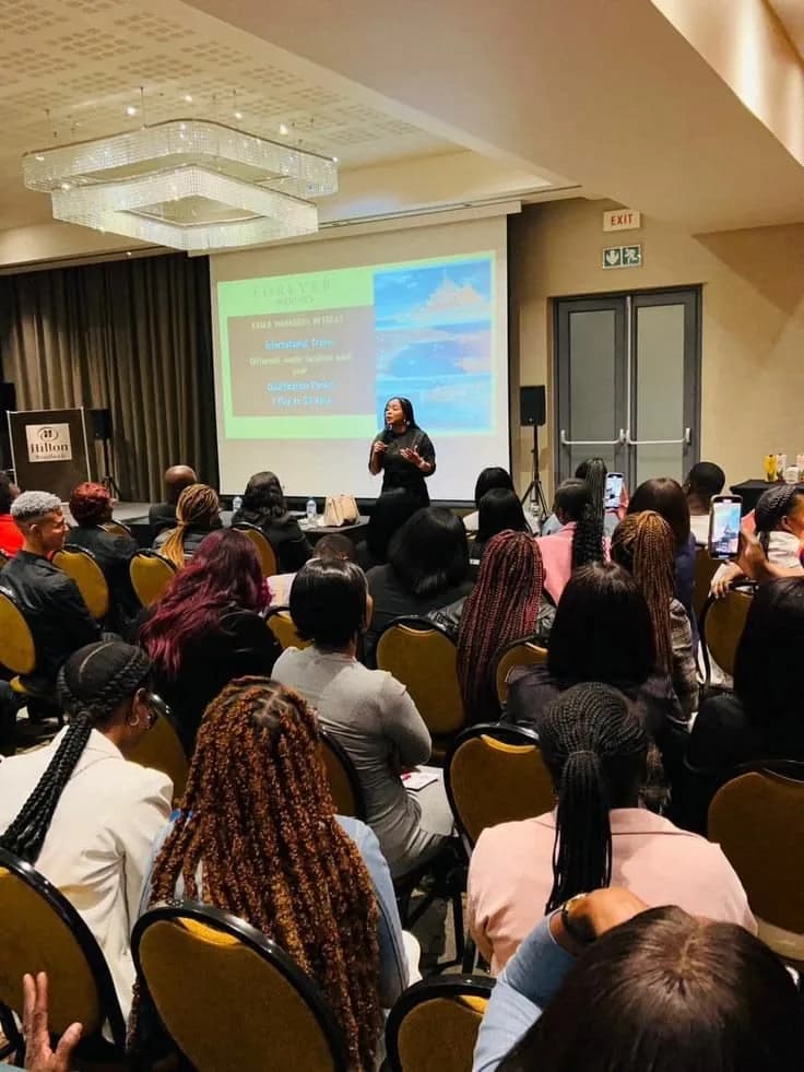 A packed tech community session in Nairobi, women building careers in Kenya's digital economy